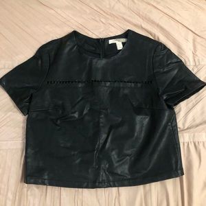 Black Leather Shirt